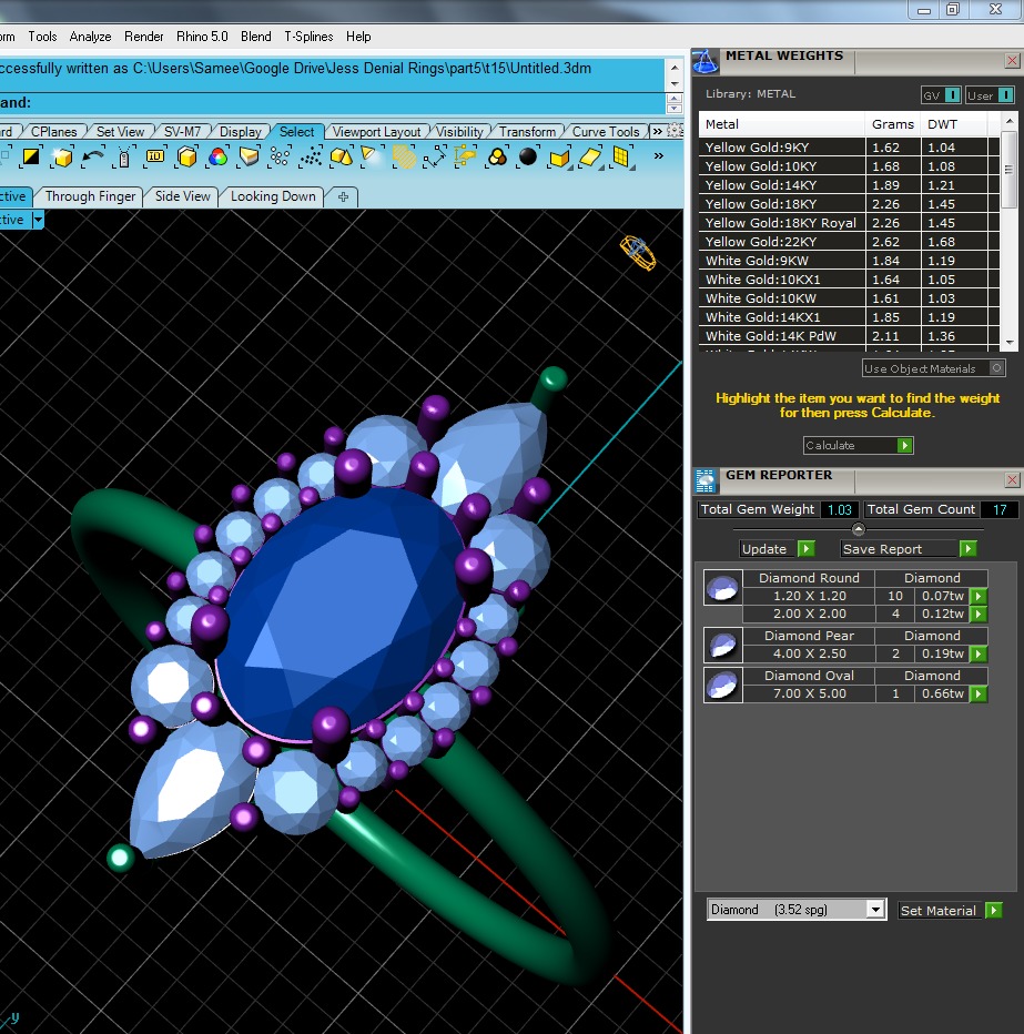 Light Minimalist Diamond Ring 3D print model_4