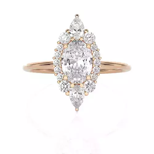 Light Minimalist Diamond Ring 3D print model