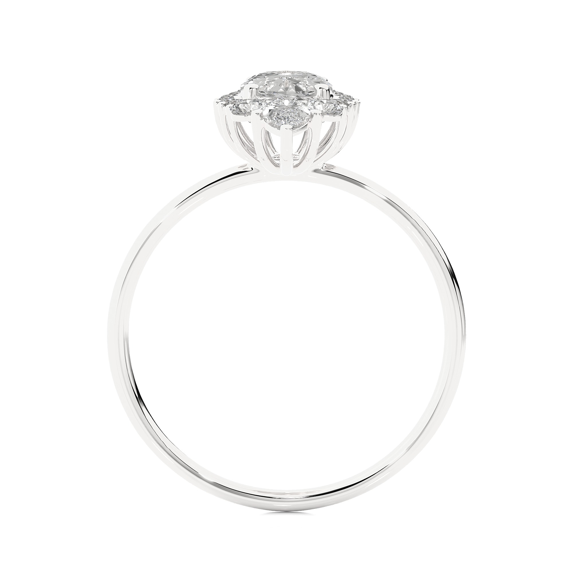 Light Minimalist Diamond Ring 3D print model_12