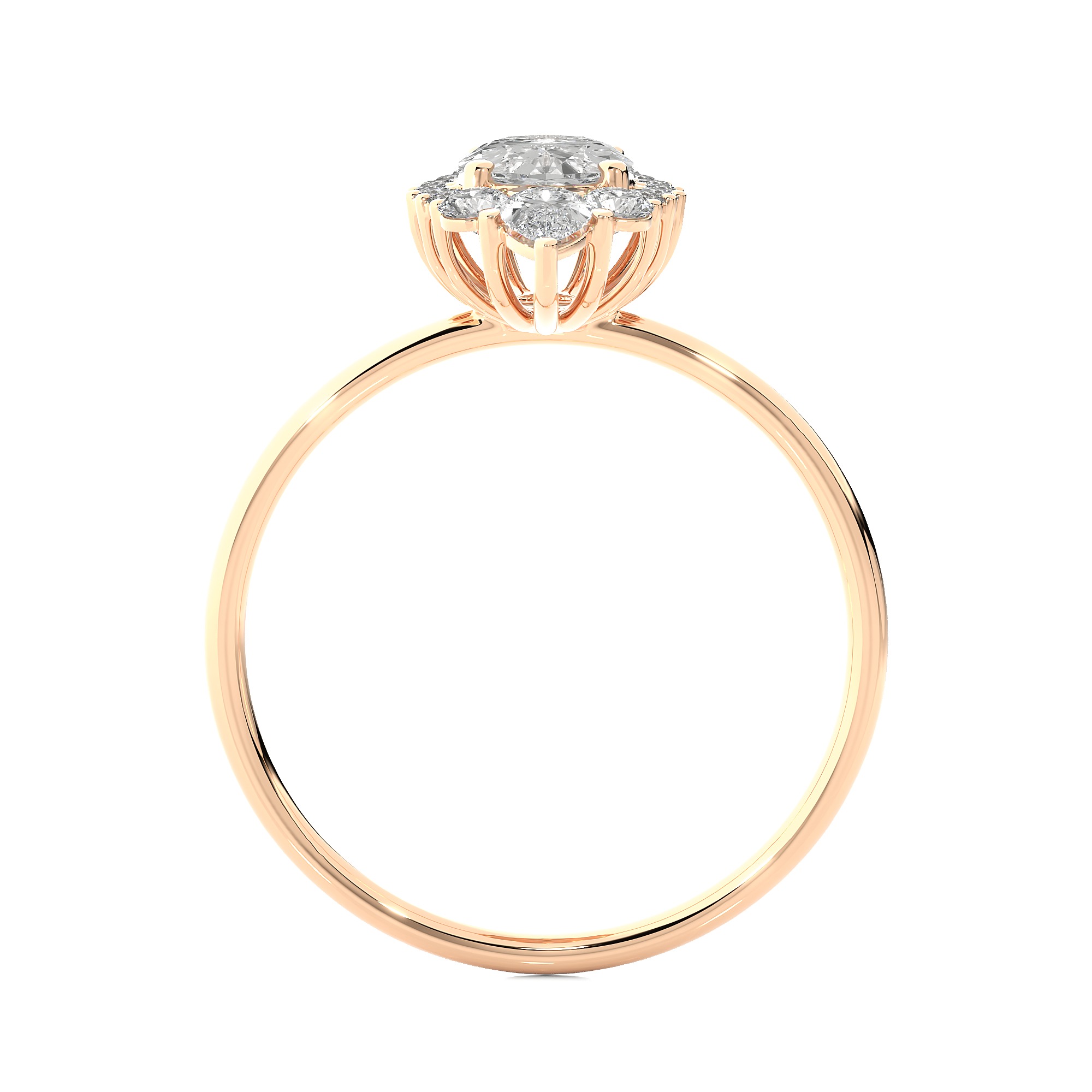 Light Minimalist Diamond Ring 3D print model_10