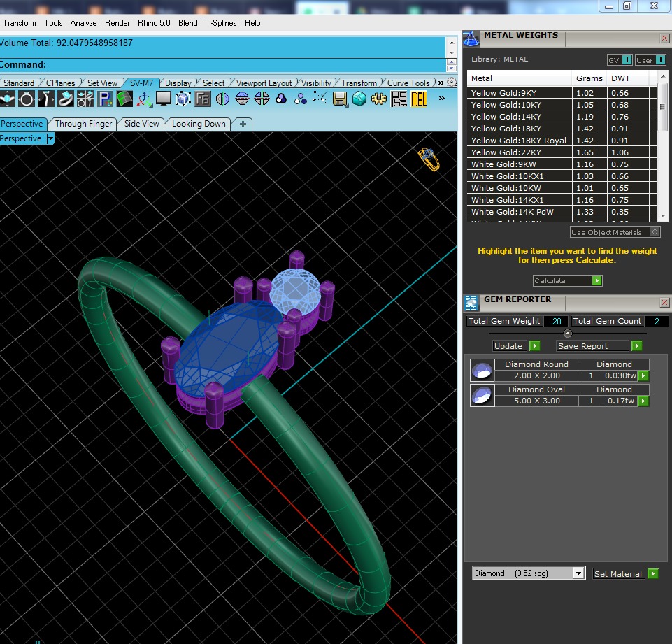 Light Minimalist Diamond Ring 3D print model_6
