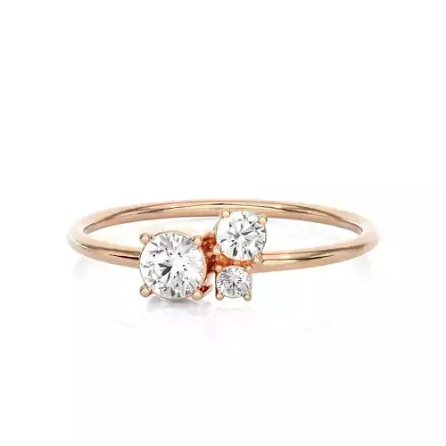 Light Minimalist Diamond Ring