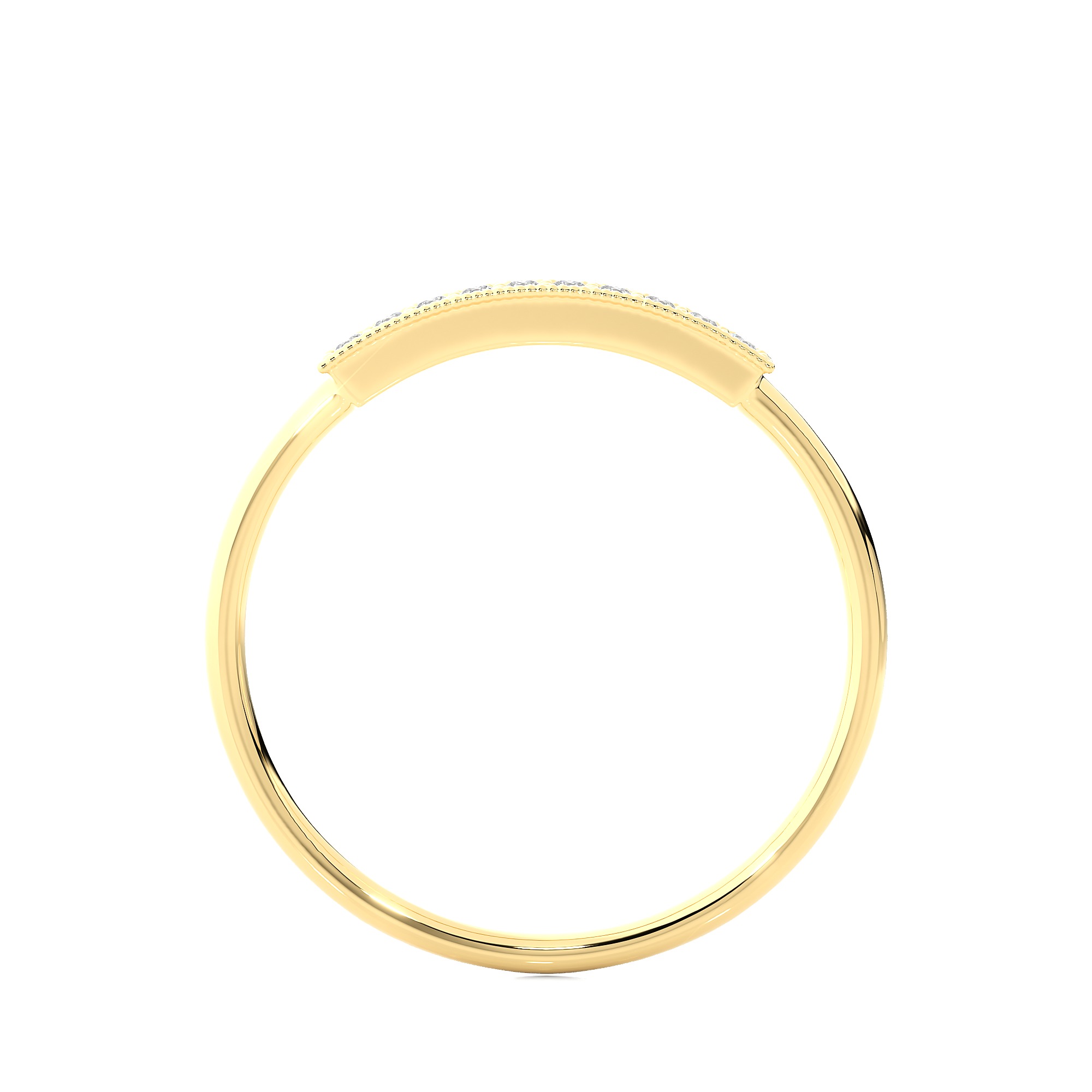 Light Minimalist Diamond Ring 3D print model_11