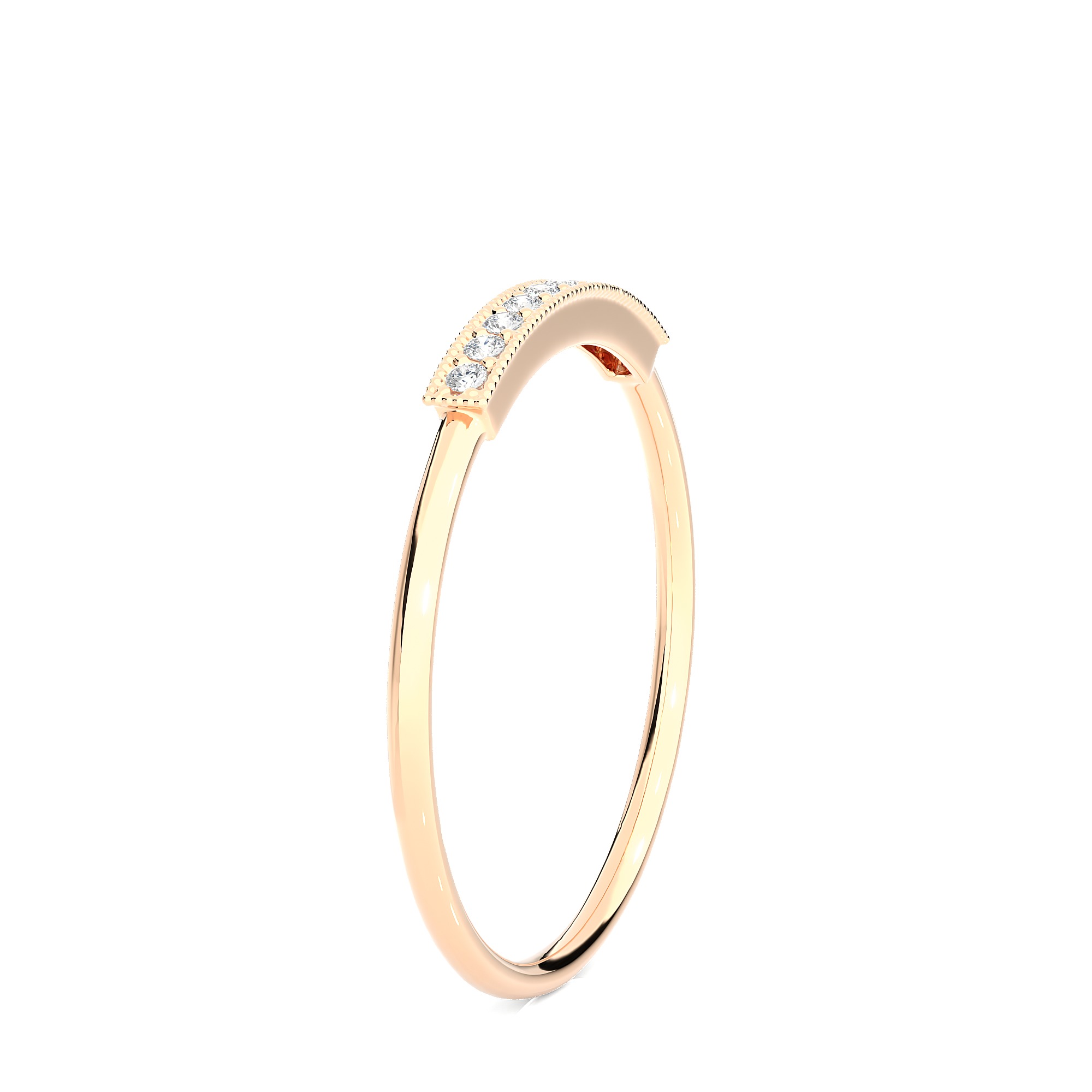 Light Minimalist Diamond Ring 3D print model_7