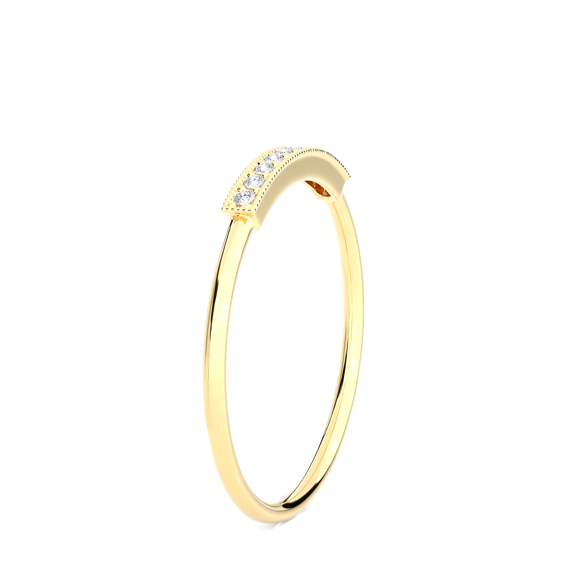 Light Minimalist Diamond Ring 3D print model_8