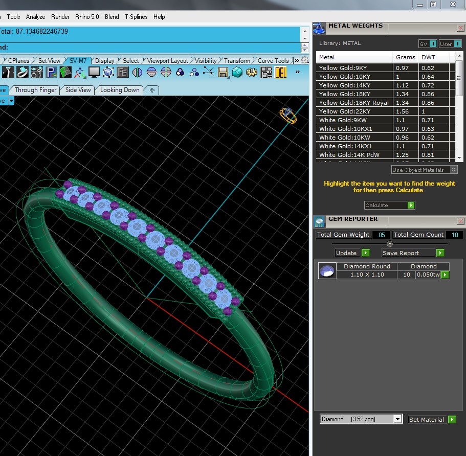 Light Minimalist Diamond Ring 3D print model_6