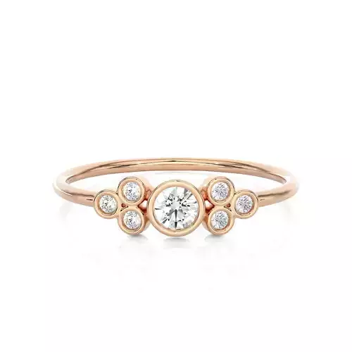 Light Minimalist Diamond Ring