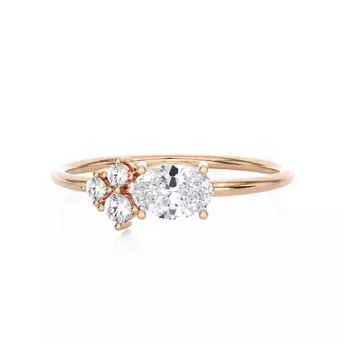 Light Minimalist Diamond Ring