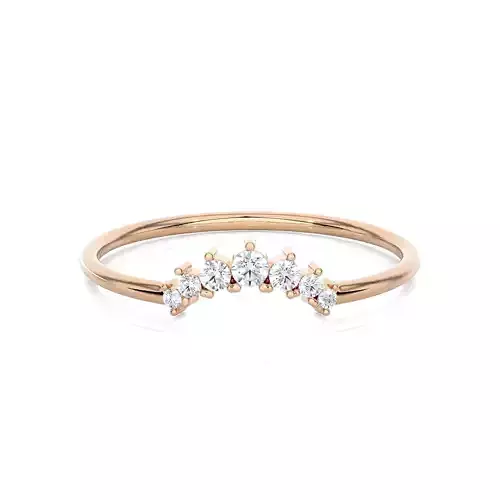 Light Minimalist Diamond Ring 3D print model