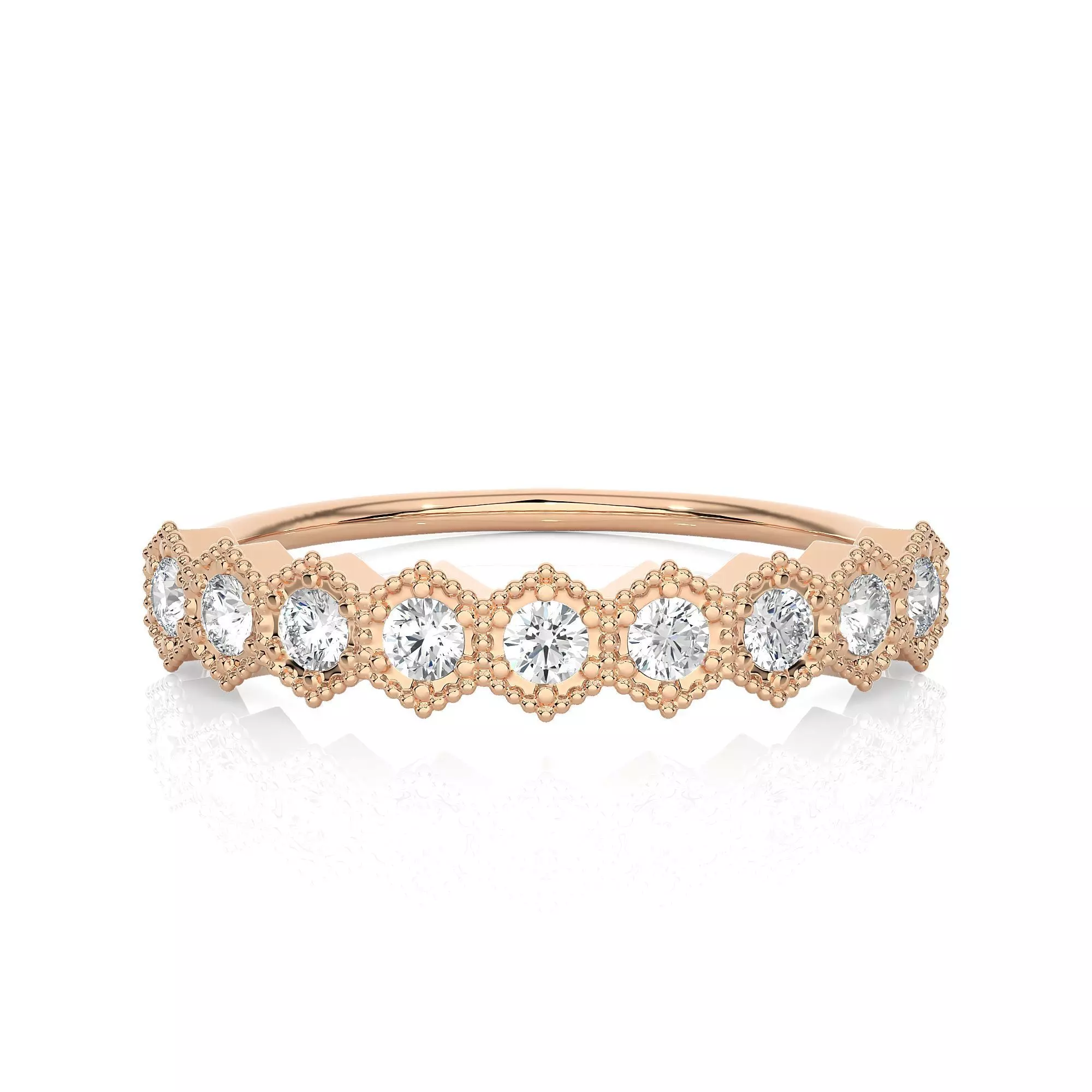 Light Minimalist Diamond Ring 3D print model_0