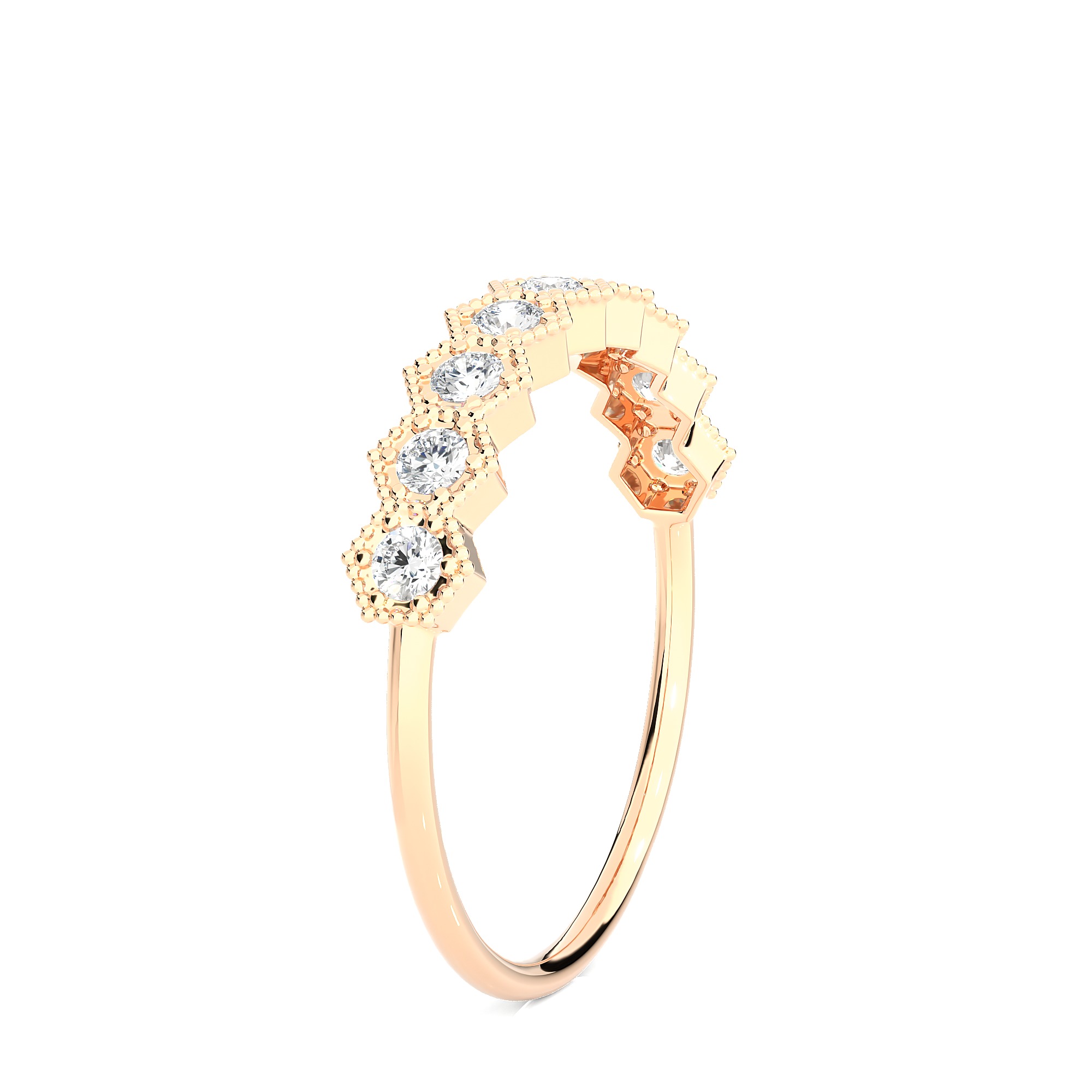 Light Minimalist Diamond Ring 3D print model_7