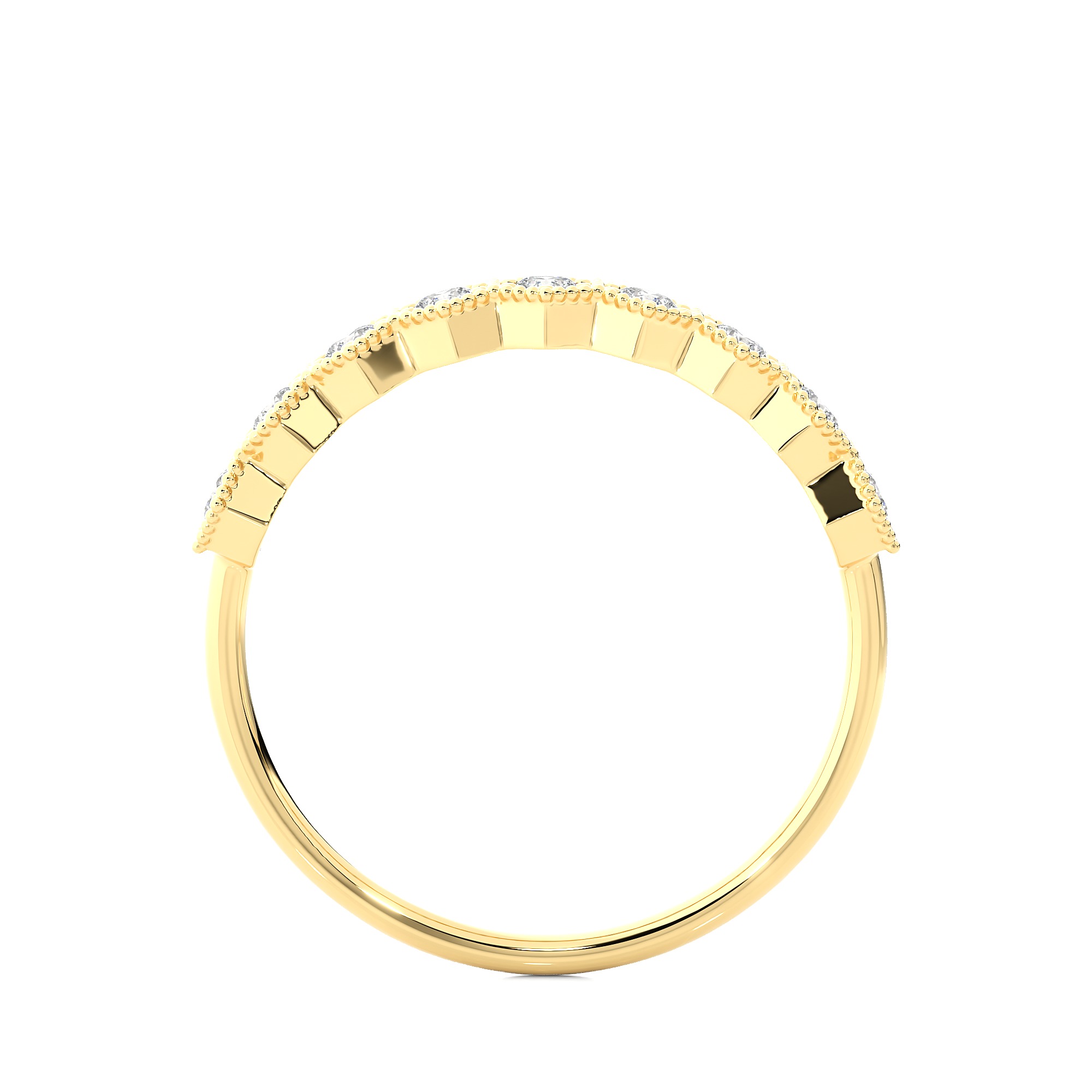 Light Minimalist Diamond Ring 3D print model_11