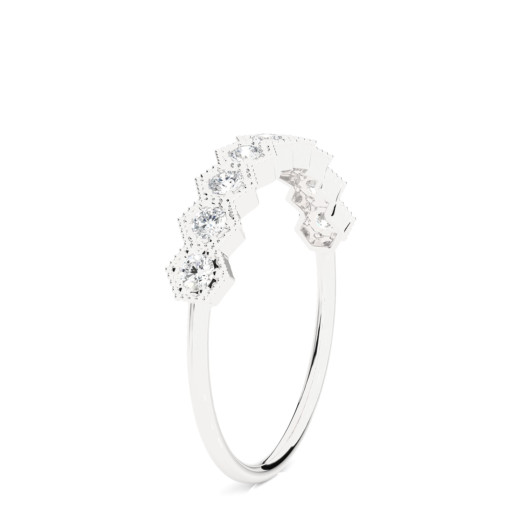 Light Minimalist Diamond Ring 3D print model_8