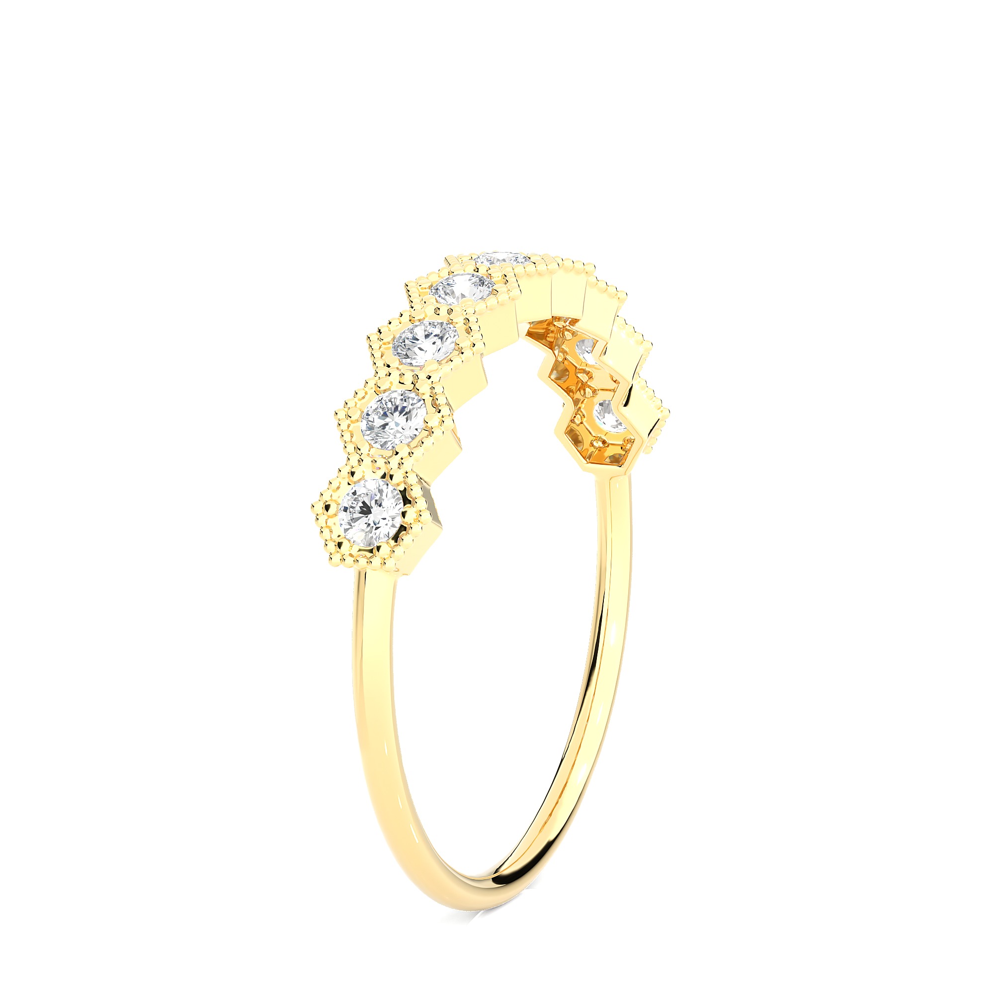 Light Minimalist Diamond Ring 3D print model_9