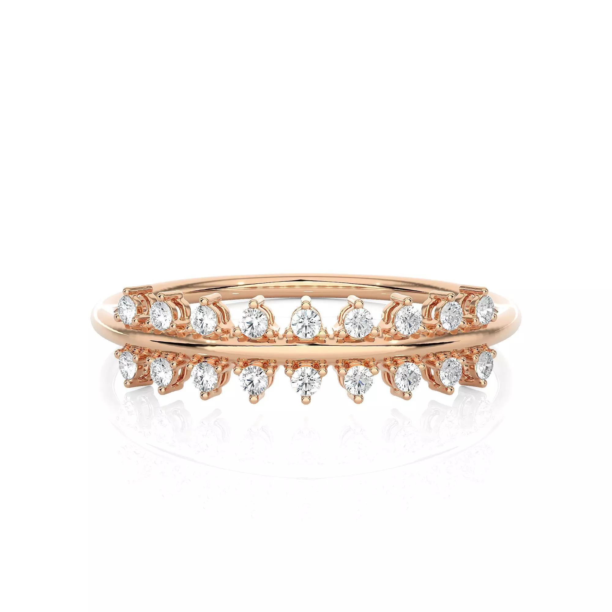 Light Minimalist Diamond Ring 3D print model