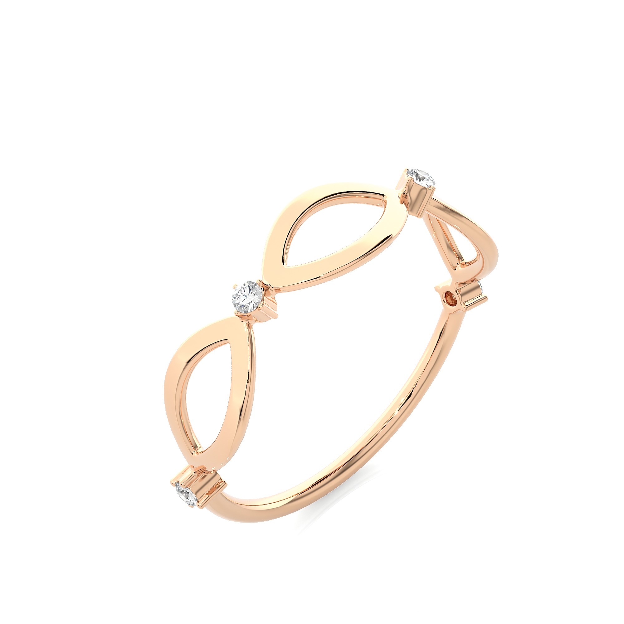 Light Minimalist Diamond Ring 3D print model_6