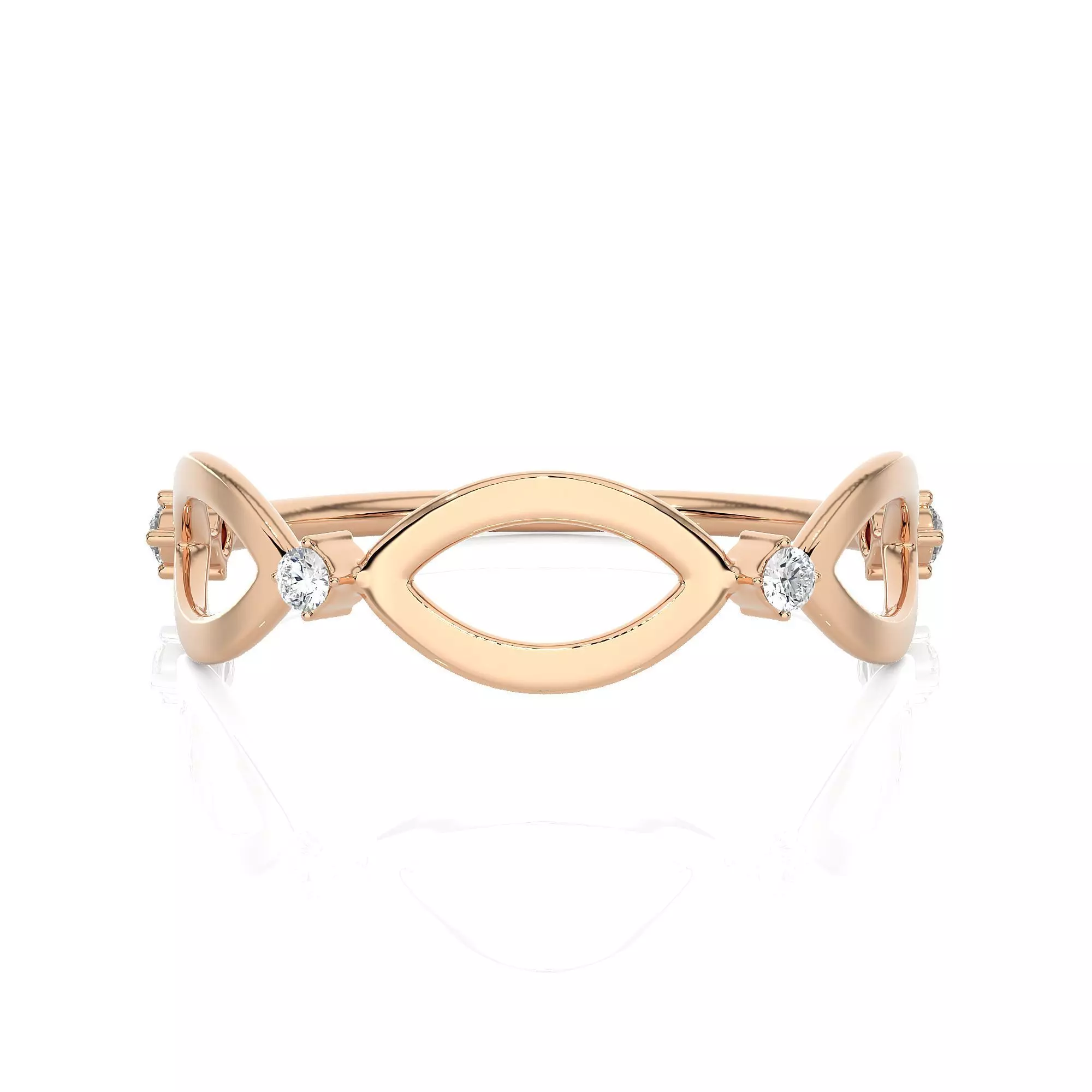 Light Minimalist Diamond Ring 3D print model_0