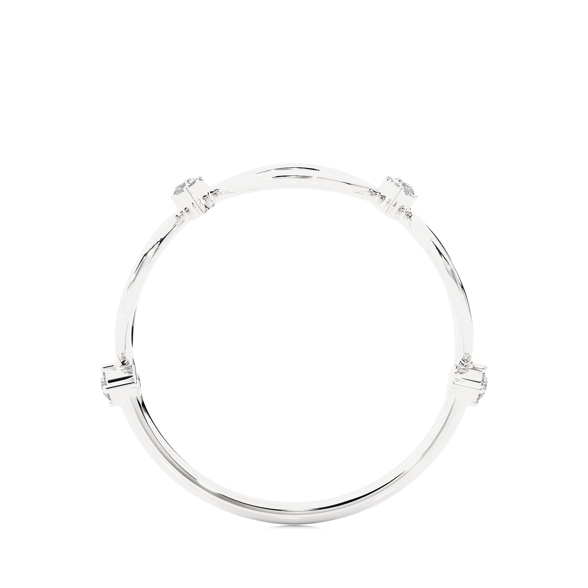 Light Minimalist Diamond Ring 3D print model_12