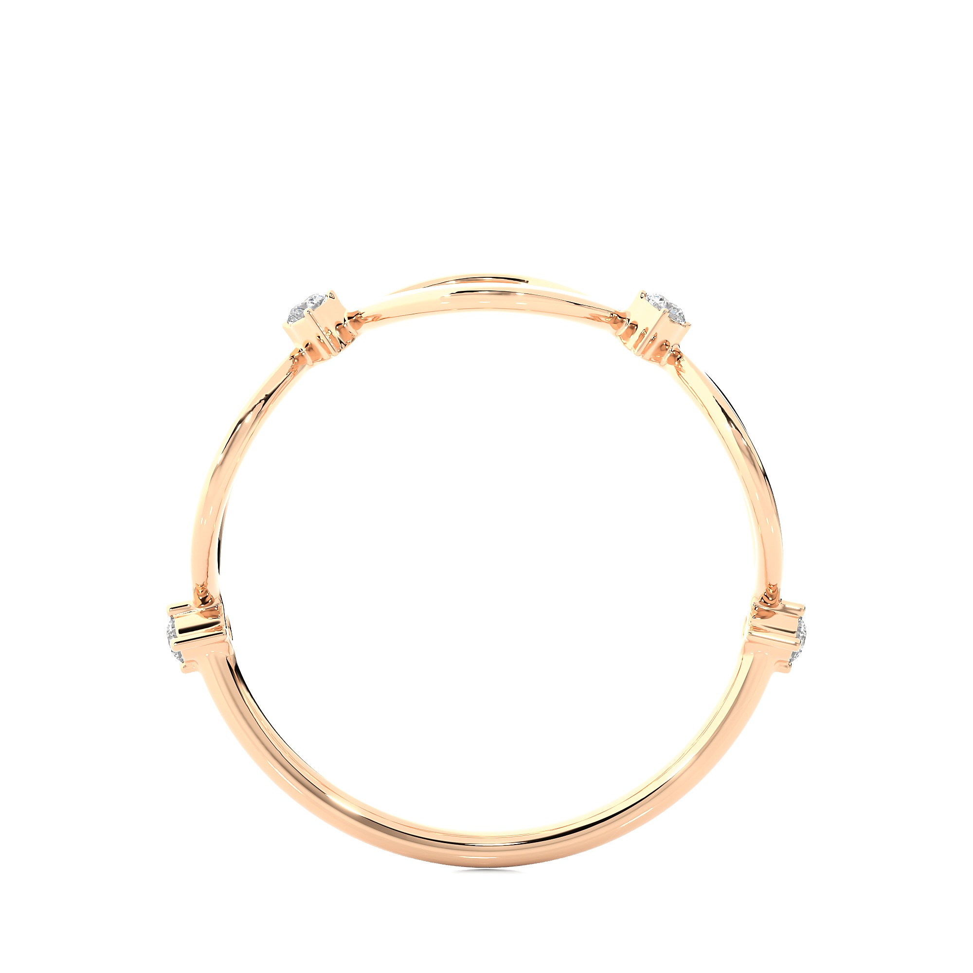 Light Minimalist Diamond Ring 3D print model_10