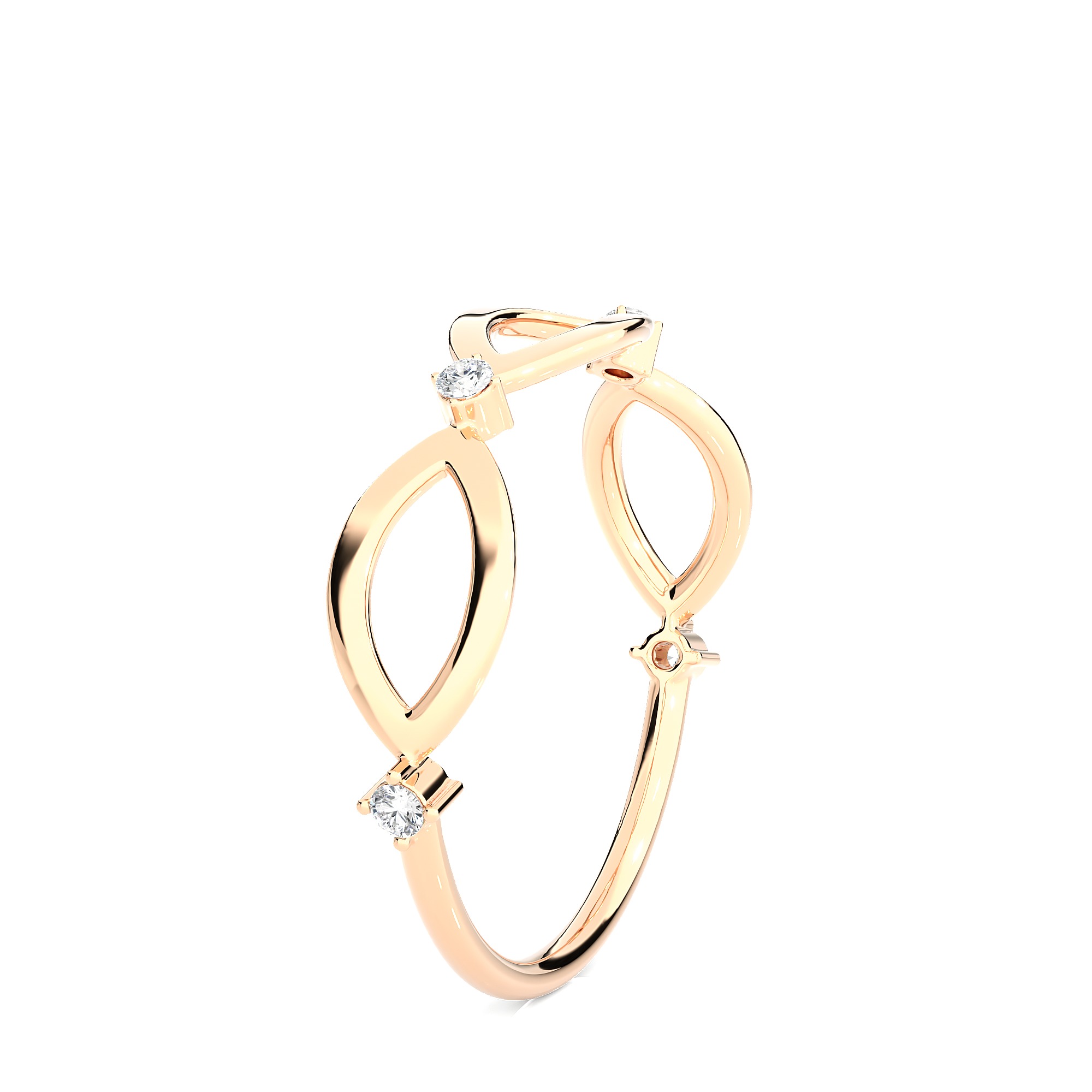 Light Minimalist Diamond Ring 3D print model_7