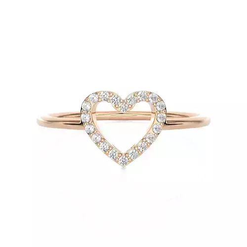 Light Minimalist Diamond Ring