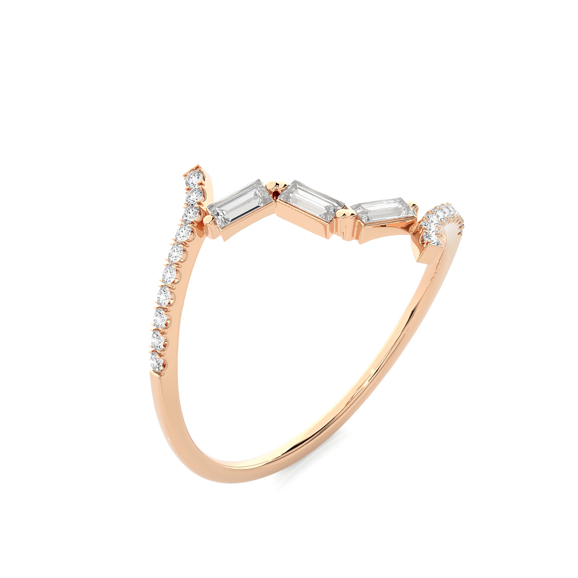 Light Minimalist Diamond Ring 3D print model_5