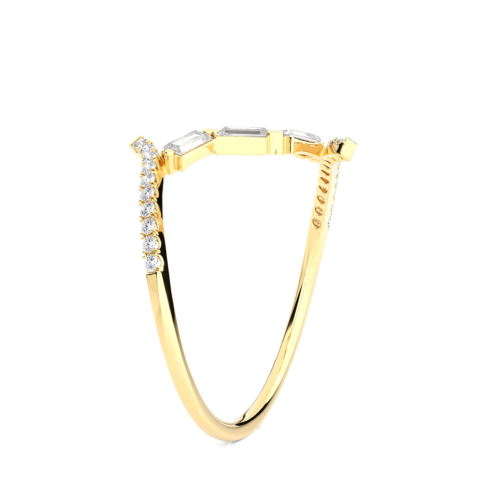 Light Minimalist Diamond Ring 3D print model_9