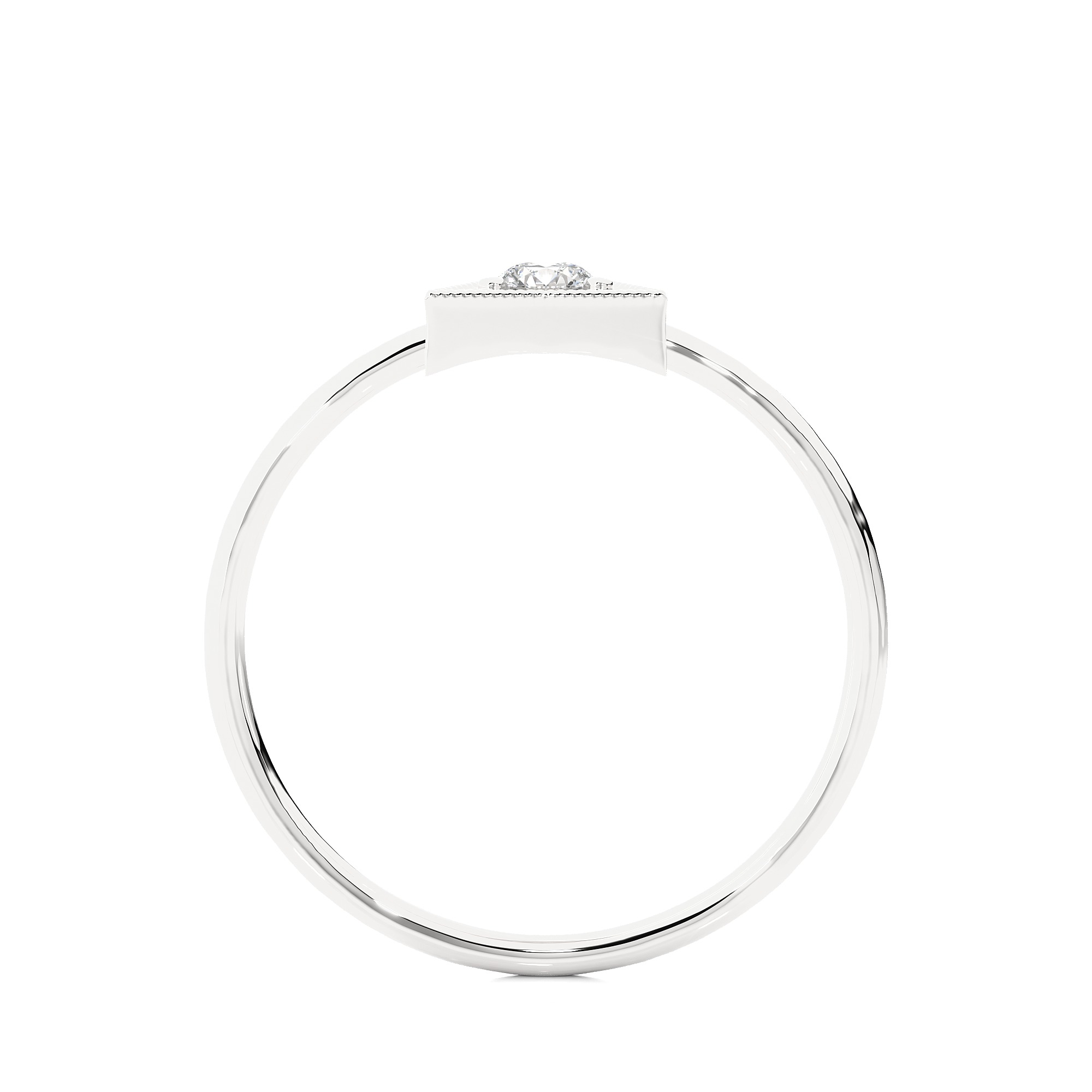 Light Minimalist Diamond Ring 3D print model_11