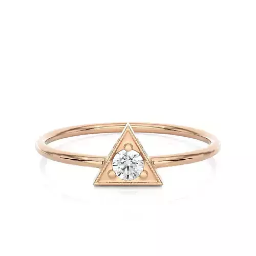 Light Minimalist Diamond Ring