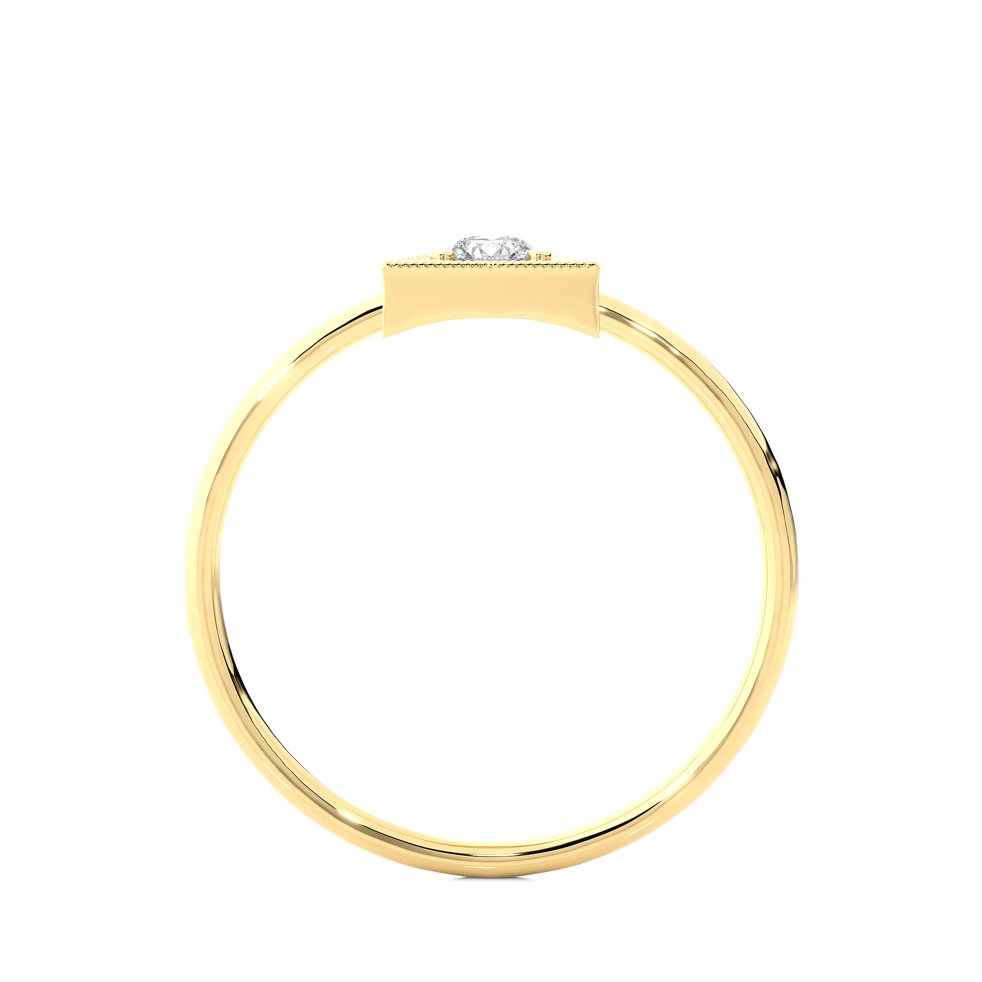 Light Minimalist Diamond Ring 3D print model_12