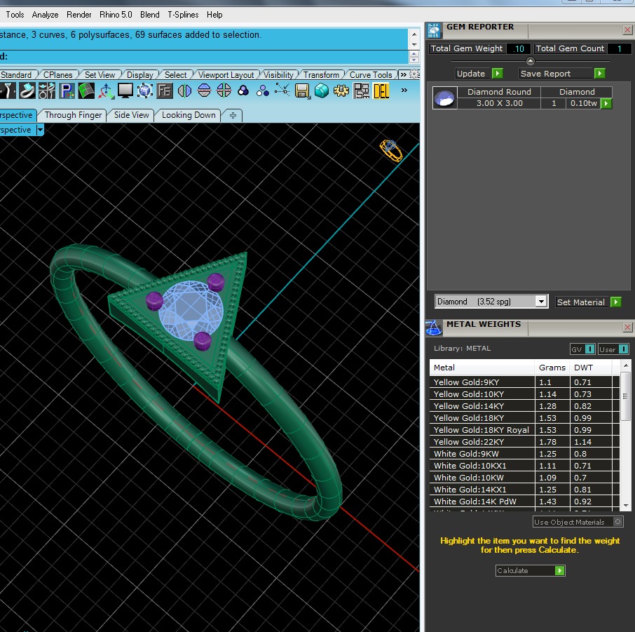 Light Minimalist Diamond Ring 3D print model_6