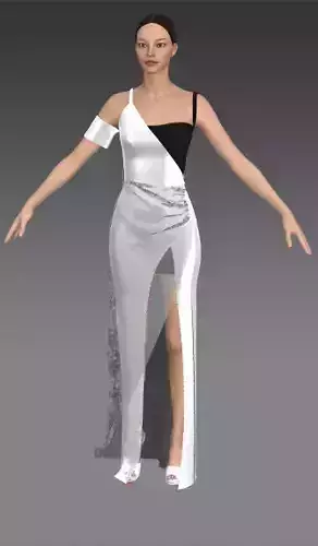 Black and white dress anvelope closet