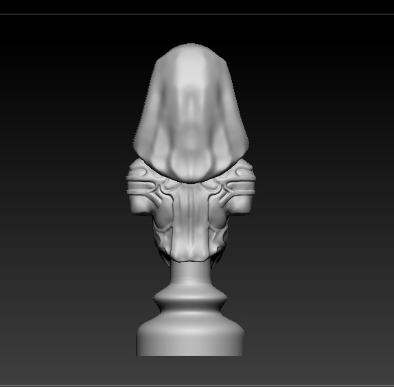 Skull Chess Piece 3D print model 3D print model_2