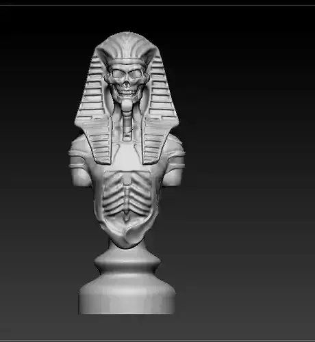 Skull Chess Piece 3D print model
