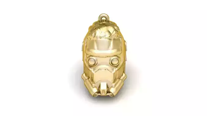 Star Lord Helmet Pendant 3d printable Model
