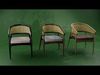 Cortes Straw Rattan Chair 3d model 3D model_1