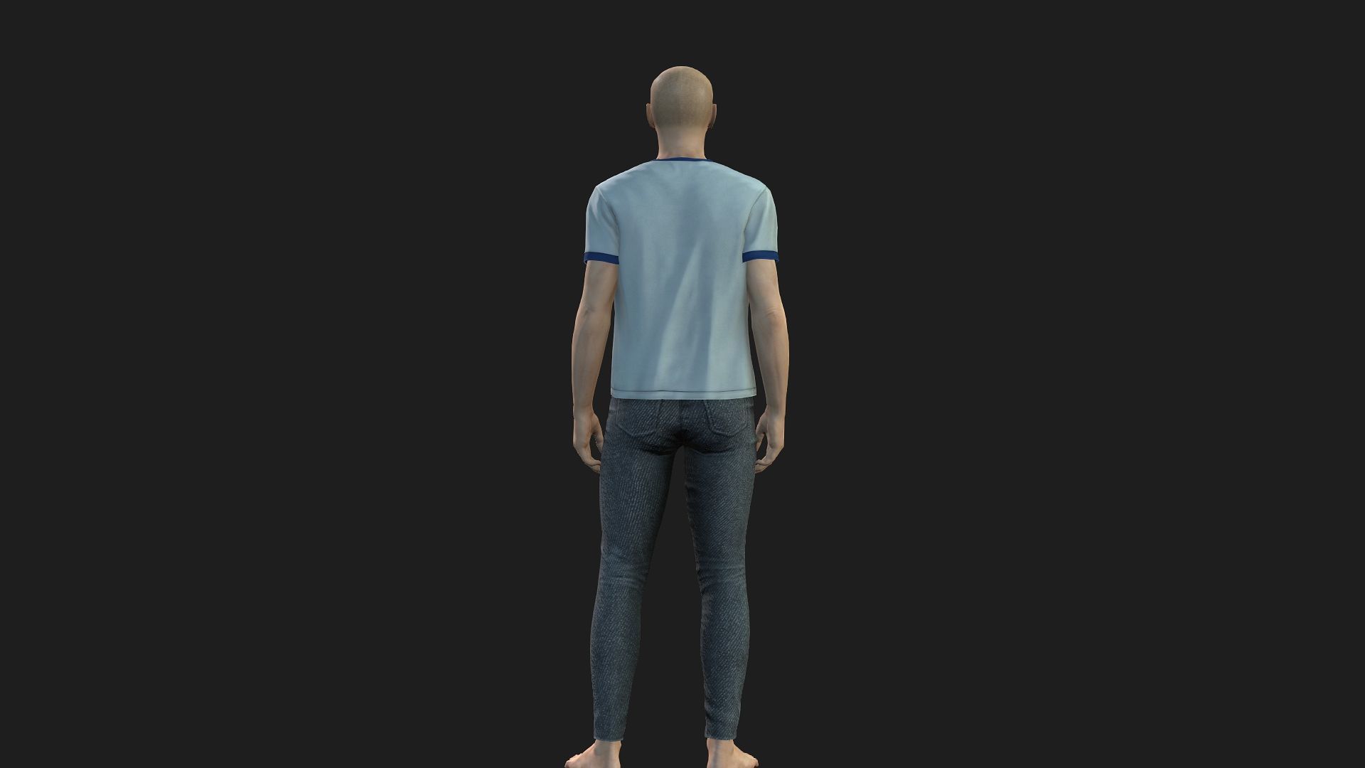 3D Male Character Fully Rigged and Game Ready 3D model_4