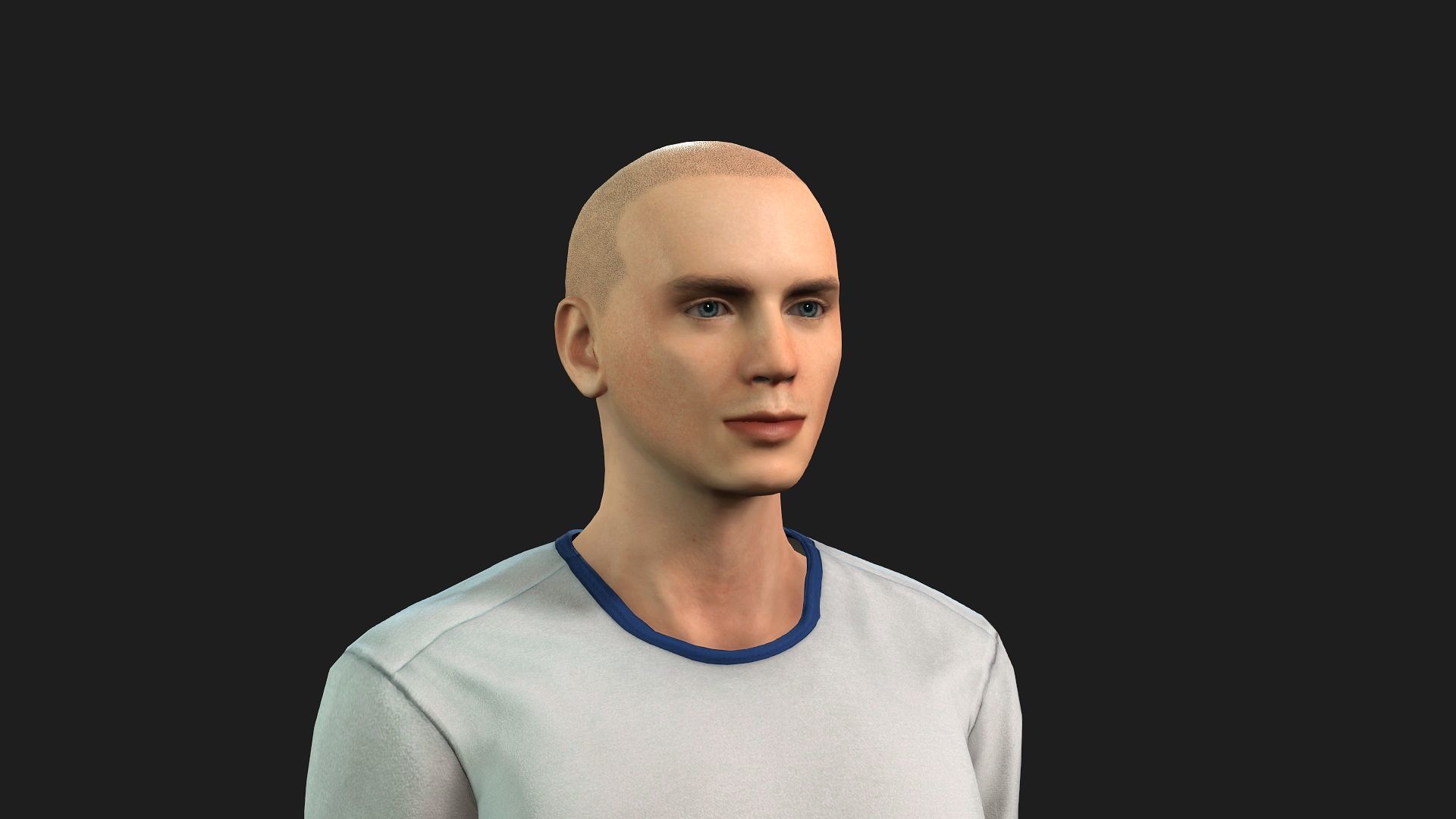 3D Male Character Fully Rigged and Game Ready 3D model_7