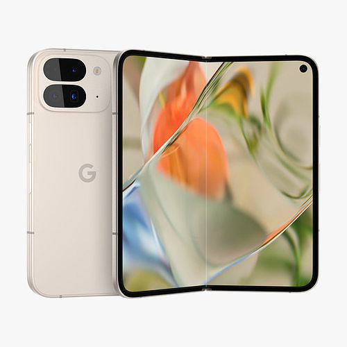 Google Pixel 9 Pro Fold Porcelain 3D model