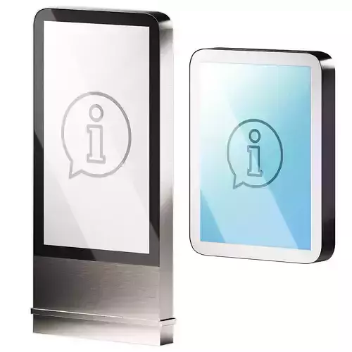 Touch information kiosks City interactive advertising stands 3D model Touch information kiosks City interactive advertising stands 3D model