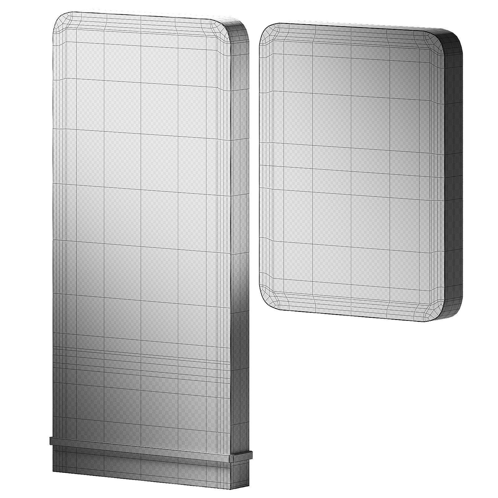 Touch information kiosks City interactive advertising stands 3D model_5