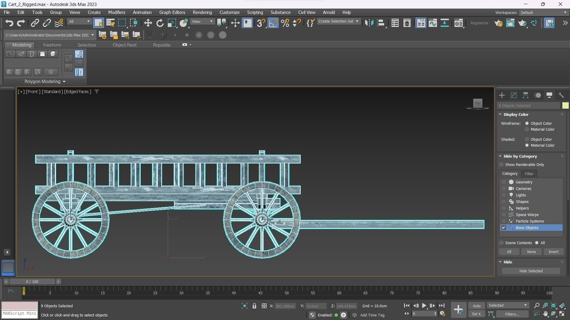 The Carts Pack 5 in 1 Low-poly 3D model_22