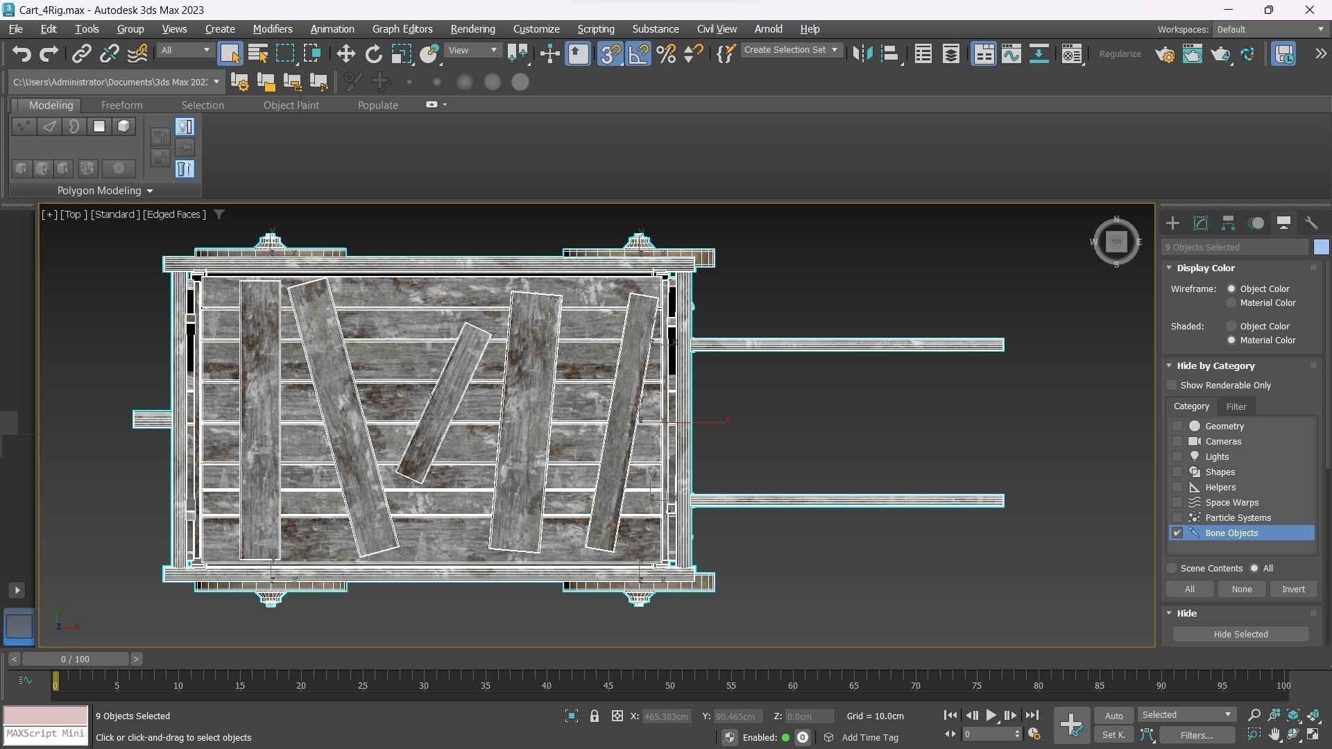 The Carts Pack 5 in 1 Low-poly 3D model_31