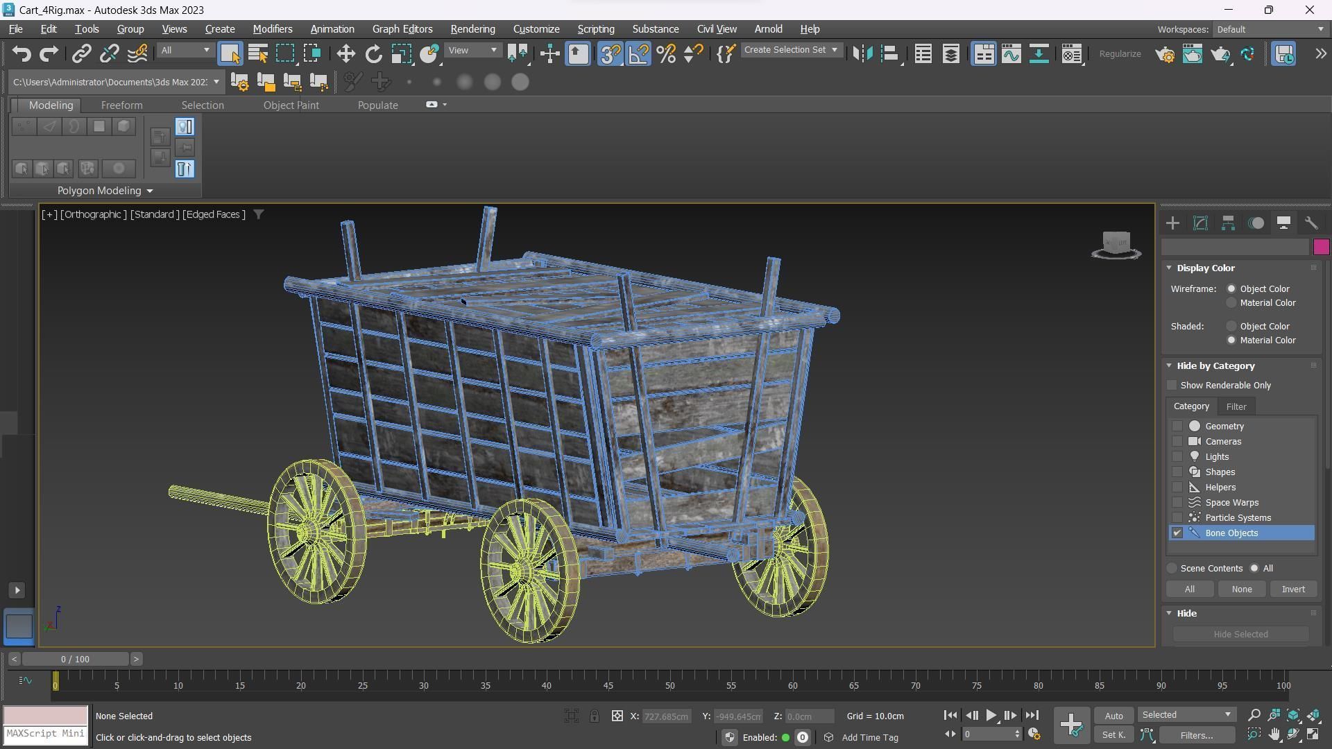 The Carts Pack 5 in 1 Low-poly 3D model_33
