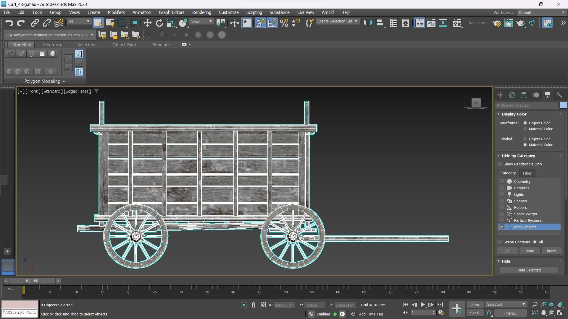 The Carts Pack 5 in 1 Low-poly 3D model_30