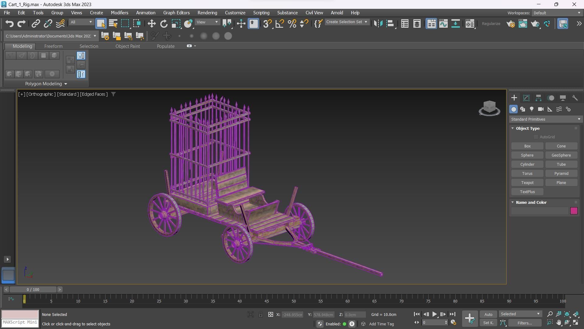 The Carts Pack 5 in 1 Low-poly 3D model_20