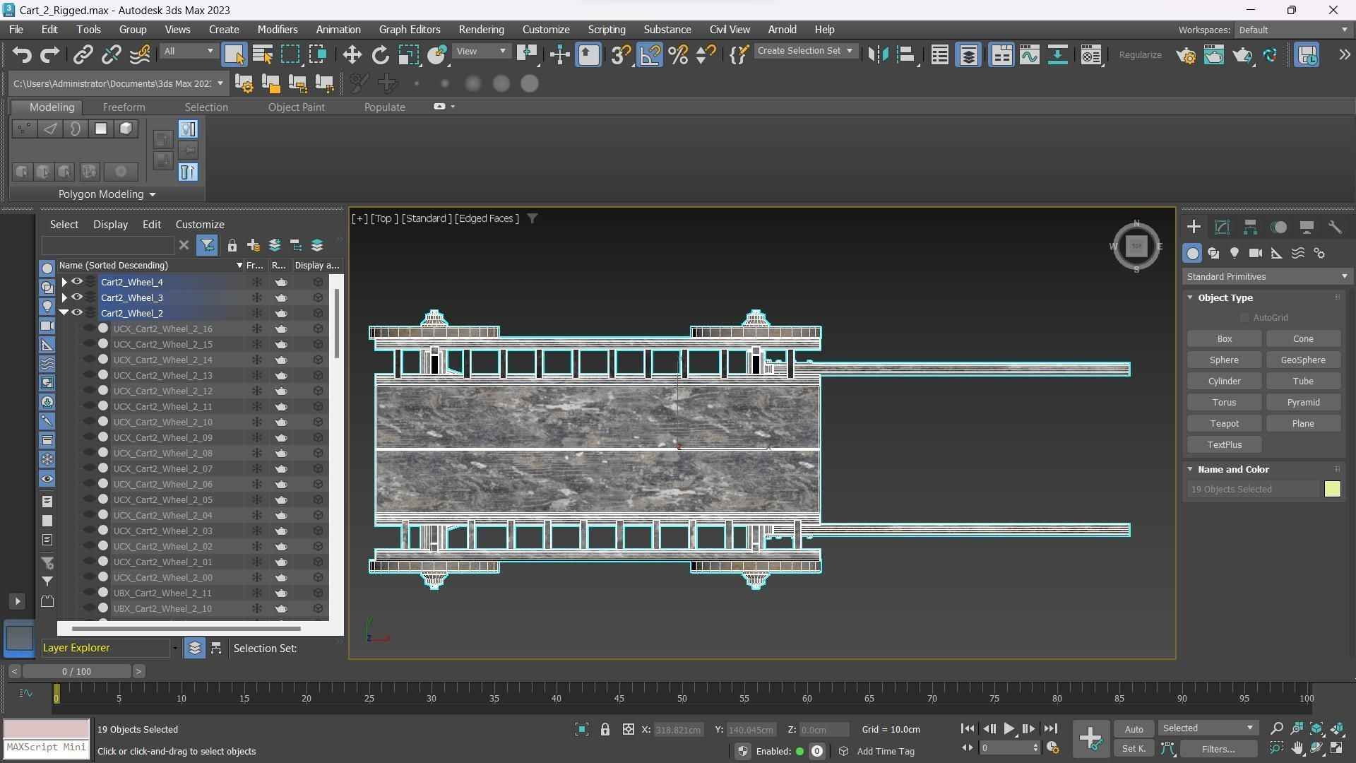 The Carts Pack 5 in 1 Low-poly 3D model_23