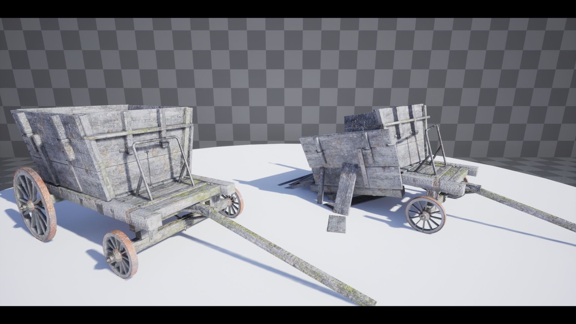 The Carts Pack 5 in 1 Low-poly 3D model_11