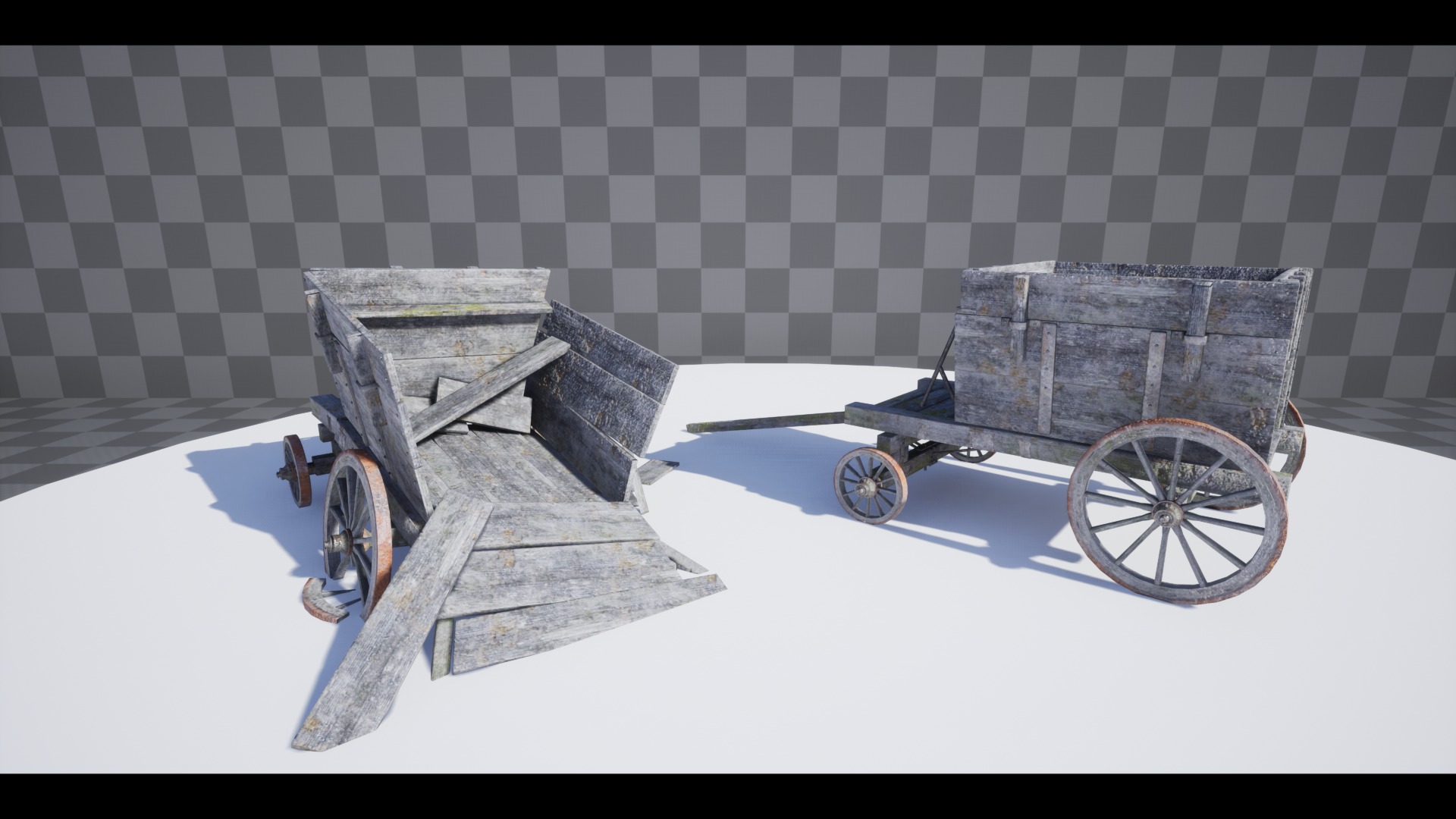 The Carts Pack 5 in 1 Low-poly 3D model_12