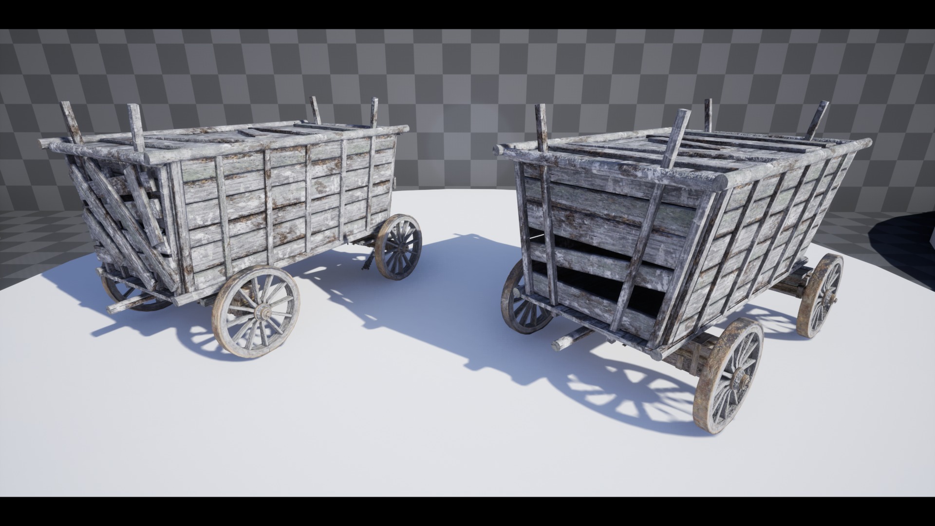 The Carts Pack 5 in 1 Low-poly 3D model_9